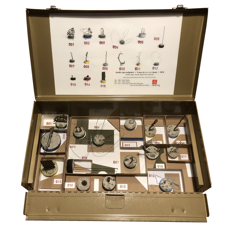 bottle cap sculpture - france - box C REDUCED